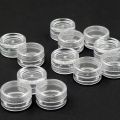 50Pcs/set Transparent Plastic Jewelry Bead Storage Box Small Bottom Round Container Jars Make Up Organizer Storage Boxes.