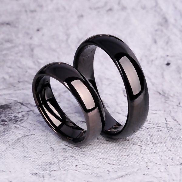 Black Steel Finger Ring- Fashionable Man's Finger Ring