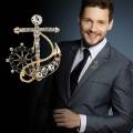 Naval Rudder Anchor Brooch Rhinestone Pin For Men & Women Fashion Accessories. 