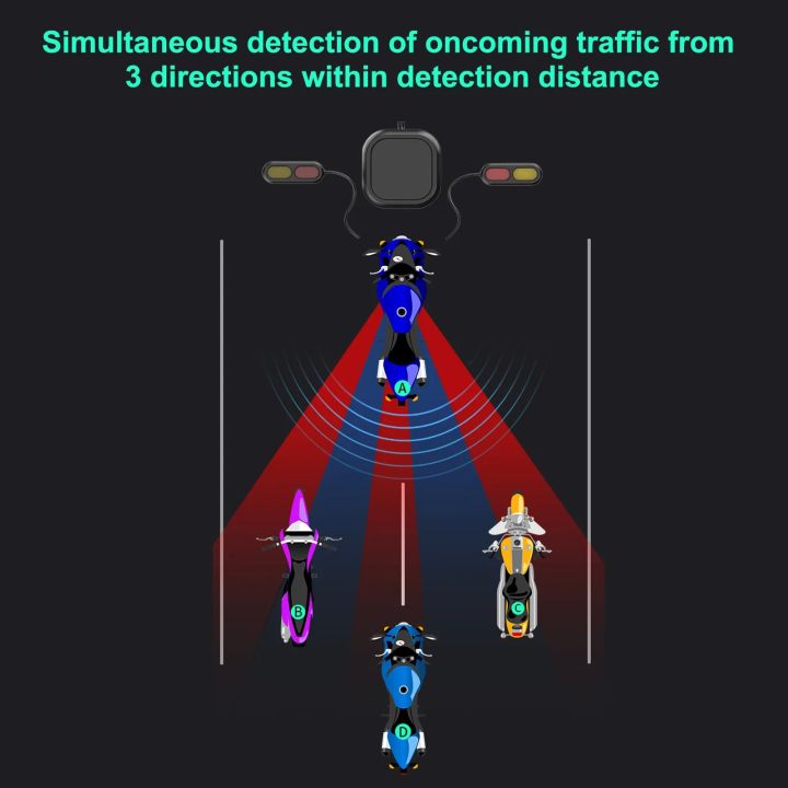 24GHZ Motorcycle Blind Spot Detection Motorcycle Millimeter Wave Sensor Lane Change Assist System IP67 BSD Blind Spot Monitoring
