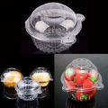 50 cup Plastic Transparent Cake Box Blister Box PVC Round West Point Box Dounp.