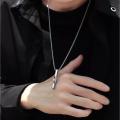 Fashion New Pendant Necklace Men Punk Trendy Simple Stainless Steel Chain Jewellery Gift. 
