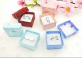 New Elegant Round Earring Box Rings Box Bowknot Jewelry Organizer Holder Gift packaging For Her 1 pieces. 