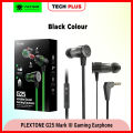 PLEXTONE G25 Earphone Gaming Earbuds, Gaming Tuner Gadget,3.5mm Metal Headphones with mic & vol, for PC, Phones and Laptop. 