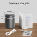 Humidifier Colorful Usb Portable Humidifier For Car, Home, Office, Electric Air Humidifier Aroma Oil Diffuser, Cool Mist Sprayer with Colorful Night Light, 300Ml. 