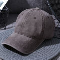 Men's Washed Pure Color Cap Baseball Cap. 