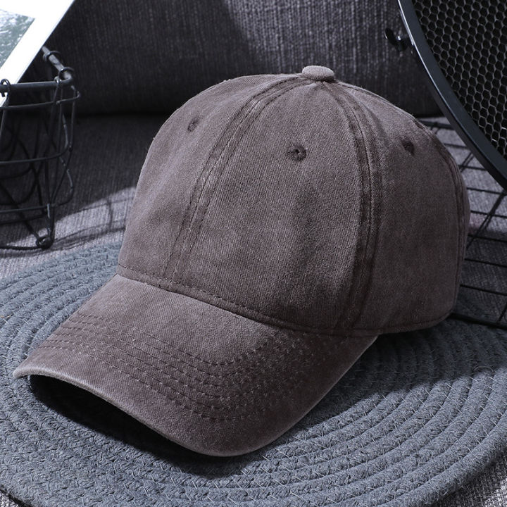 Men's%20Washed%20Pure%20Color%20Cap%20Baseball%20Cap%20-%20Image%204