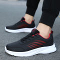 Spring leather sneakers men's lightweight running shoes foreign trade men's shoes spot wholesale lace-up casual shoes men.