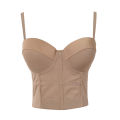 Mesh Push Up Bralet Women's Corset Bustier Bra Night Club Party Long Cropped Top Vest Plus Size Tank Top Women White Corset.