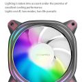 Aigo Z12 Computer Case Fan Reverse Ventoinha PC 120mm Rgb Fan Cooler 4pin PWM CPU Cooling Fan 3pin5v Argb 12cm Ventilador. 