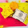 Saffron-Goat Milk Soap Bar Premium Wooden Box(100gr). 