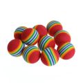10Pcs Colorful Cat Toy Ball Interactive Cat Toys Play Chewing Rattle Scratch Natural Foam Ball Training Pet Supplies. 
