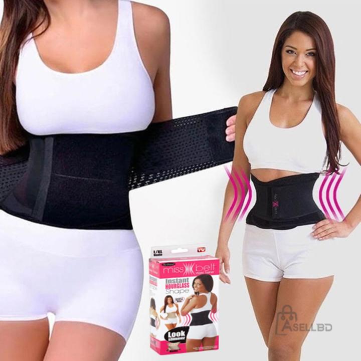 Indispensable -Quality And Durablity -Miss Belt Body Shaper - Black for home women- Innovative Qualityful - Easy To care and Longive