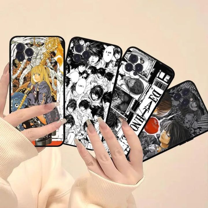 Death Note Yagami Light L Lawliet Phone Case for iPhone 15 8 7 6 6S Plus X SE 2020 XR XS 14 11 12 13 Mini Pro Max Mobile Case
