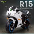 Kids R15 Electric Ride-On Bike – Big Size 12V Battery Motorcycle with Live Meter Display, LED Lights & Music – Suitable for Ages 2.5–15 Years. 