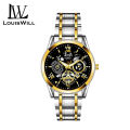 LouisWill Men Watch Men's Fashion Simple Three-Eyed Design Calendar Waterproof Steel Band Watch Waterproof Quartz Watch Fashion Men Watches Luxury Men Watch Business Casual. 