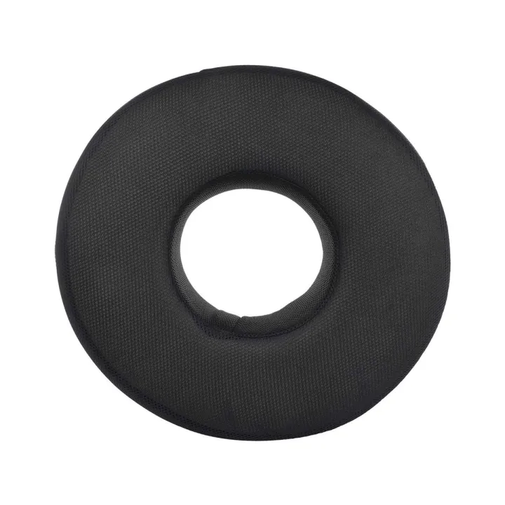 Inflatable Pile Ring Pad Donut Pillow Vinyl Rubber Seat Medical Acne-Black