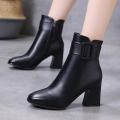 Women Autumn Winter Short Boots High Heel Shoes Boots Ankle Boots Shoes. 