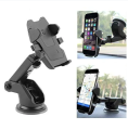 Heavy Duty Black Long Neck Car Mobile Phone Holder CZ 3115, Adjustable ABS, Compatible with Most Phones.