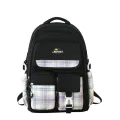 New children's school bag for primary school students 3-6 grade checkered color-blocking, ultra-lightweight burden reduction spine protection backpack for foreign trade. 