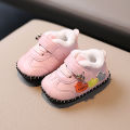 Winter newborn cotton with plush soft soles. 0-1 year old baby walking shoes for boys and girls do not fall off. 