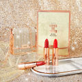 Lin makeup, lace, soft mist, matte bag, lipstick, three packs, leather bag, three-color lipstick set, Douyin, Xiaohongshu.