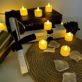 12/24/48Pcs Flameless LED Candles Lights Battery Powered Tealight Romantic Tea Candles for Birthday Party Wedding Decorations.