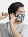 four Layer Face mask for Men and Women Gaming with Adjustable Ear Loop and Digital Print Face mask Graphics Print Anime mask and flower stylish fashion mask.