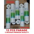 5 Micron PP SEDIMENT FILTER - 12 PCS TOP KLEAN premium. 