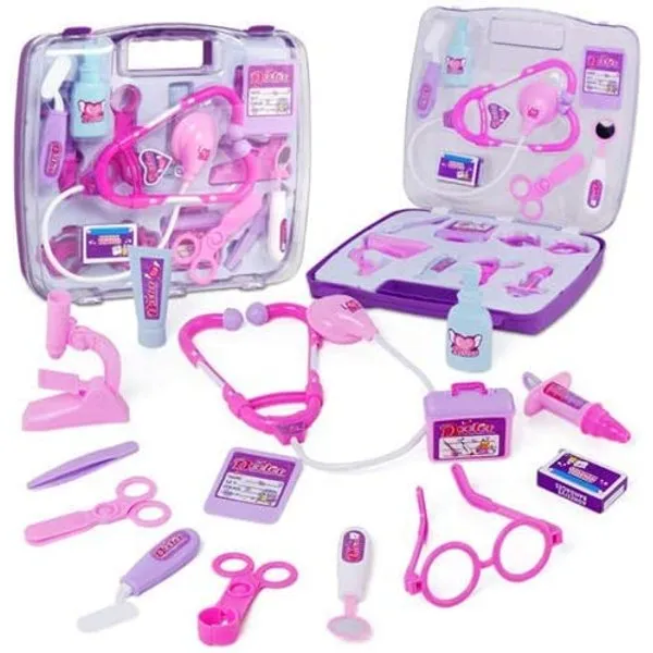 Children's%20Doctor%20Play%20Toy%2015PC%20Kit%20(Blue%20&%20Red%20Set)%20-%20Image%202