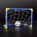 【Lejia】Indoor Mini Folding Football Soccer Ball Goal Post Net Set Pump Outdoor Home Toy Child Birthday Gift Plastics. 