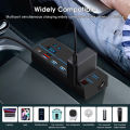Geepact Car Inverter 200W Peak Power Multifunctional Automotive AC 12V/24V to DC 110V/220V Inverters 2 AC Outlets 3 USB 1 QC3.0 Fast Charging Ports Adapter DC to AC Inverter with Digital Display Ciga-rette Lighter. 
