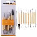Keep Smiling 11pcs Clay Tool Set for Modelling & Sculpting Pottery Clay Sculpture Carving Tool Set for clay polymer ceramics. 