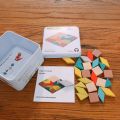 Educational Children's Toys Travel Iron Boxed Cube Puzzle Blocks Gyro Early Childhood Cognition Building Blocks Toy.