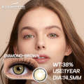 KSSEYE COLOR CONTACT LENSES with kit box FREE KSSEYE Diamond/Norko Brown Contact Lens K100. 