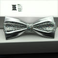 Fashion banquet wedding men's bow tie PU leather men's bow tie trendy monochrome bow tie noeud papillon enfant mariage. 