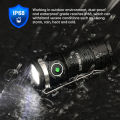 Sofirn Mini SC13 SST40 LED 1300lm Tactical 18350 Rechargeable Flashlight 6000K Keychain Emergency Torch Led Light with Magnetic. 