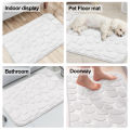 Bath Mat Cobblestone Bathroom Rug Floor Mat Memory Foam Bathmat Thick Soft Absorbent Non Slip Washable Carpet for bath shower.
