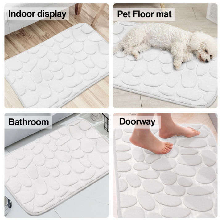Bath%20Mat%20Cobblestone%20Bathroom%20Rug%20Floor%20Mat%20Memory%20Foam%20Bathmat%20Thick%20Soft%20Absorbent%20Non%20Slip%20Washable%20Carpet%20for%20bath%20shower%20-%20Image%205