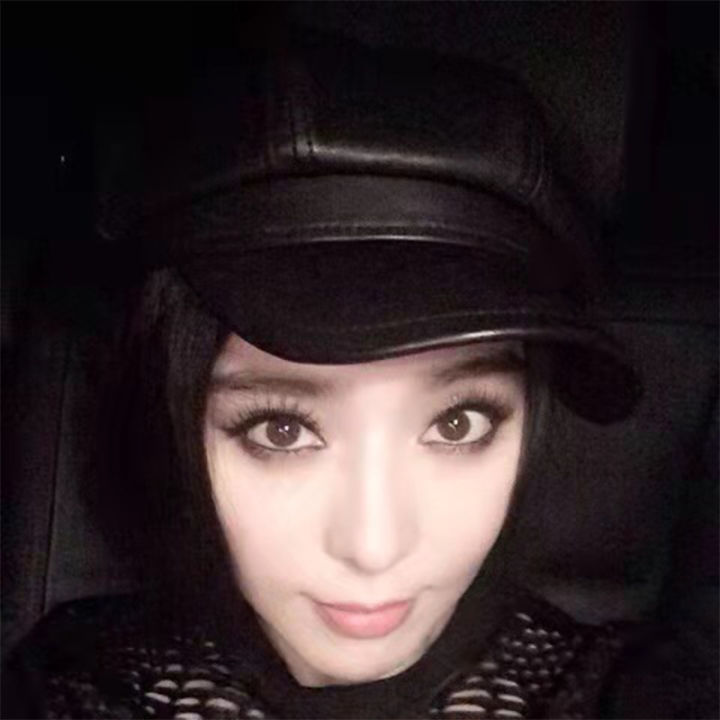 Bingbing%20Fan%20Ye%20with%20the%20new%20autumn%20PU%20leather%20simple%20beret%20painter%20hat%20solid%20color%20leather%20octagonal%20hat%20female%20-%20Image%205