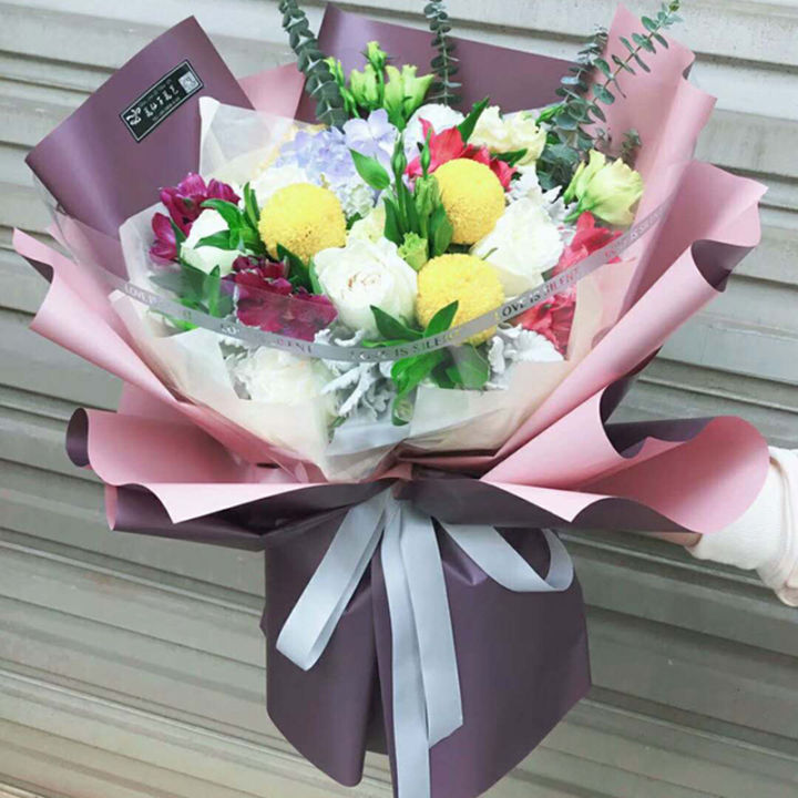 20pcs/lot%20Square%20Flower%20Wrapping%20Paper%20Bouquet%20Floral%20Gift%20Packaging%20Craft%20DIY%20Korean%20Waterproof%20Wedding%20Flower%20Paper%20Multicolor%20Amour%20zii%20-%20Image%206