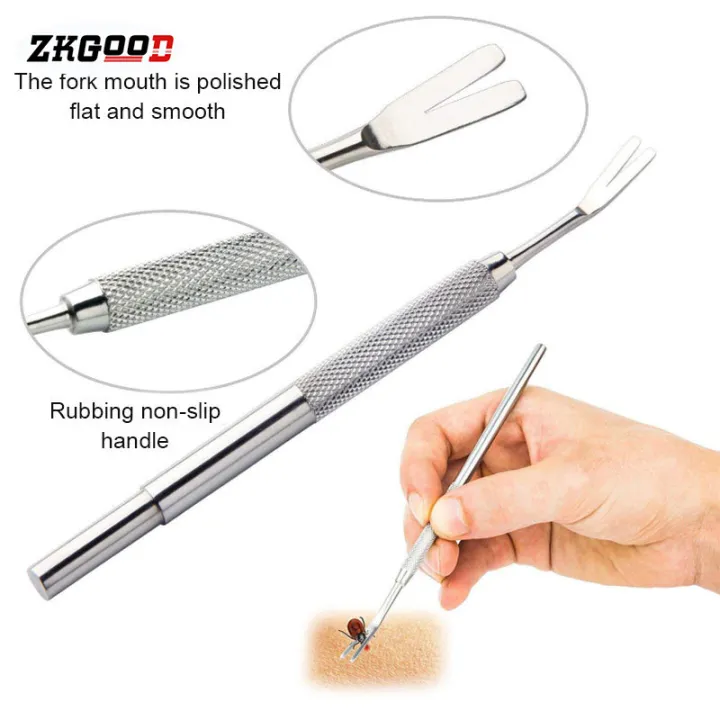 zkgood%203pcs%20Pet%20Cat%20Dog%20Tick%20Remover%20Tool%20Stainless%20Steel%20Fleas%20Lice%20Tweezers%20Clip%20Set%20Pet%20Supplies%20-%20Image%206