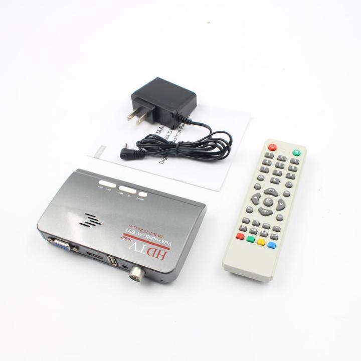 DVB-T/T2 TV Box  AV to VGA  Receiver Remote Control USB LAN + HDMI  Specification:U.S regulations