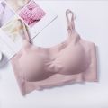Girls' Korean Style Underwear Seamless Ultra-Thin Wireless Comfortable Bra Beautiful Vest Push up Sports Bra. 