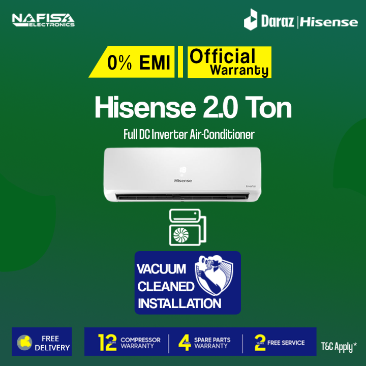 Hisense 2 Ton Full DC Inverter AC AS-22TW4RXBTD00BU with Free Delivery