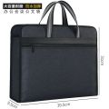 Customized Portable Document Bag Canvas Double-Layer Large Capacity Information Bag Conference Business Briefcase WaterprooflogoPrinting. 