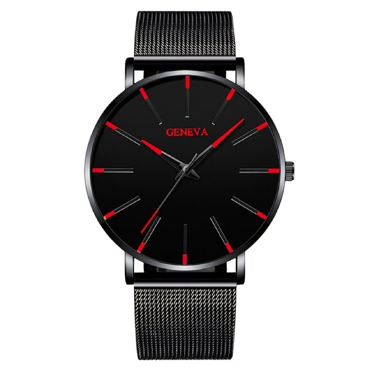2024%20Minimalist%20Men's%20Fashion%20Ultra%20Thin%20Watches%20Simple%20Men%20Business%20Stainless%20Steel%20Mesh%20Belt%20Quartz%20Watch%20-%20Image%205