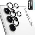For Samsung Galaxy S22 Ultra 5G 5PCS Camera Lens Protector Rings Aluminium+Tempered Glass Scratch Resistant. 