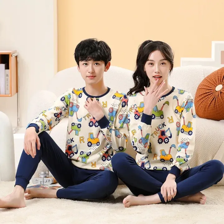 Teen%20Boys%20Girls%20Pajamas%20New%20Autumn%20Long%20Sleeves%20Children's%20Clothing%20Sleepwear%20Cotton%20Pyjamas%20Sets%20For%20Kids%2010%2013%2015%2017%2019%20Years%20-%20Image%206
