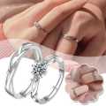 Crystal Couple Ring for Boys And Girls Fashion Jewelry Accessory.